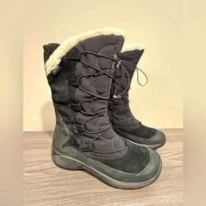 Merrill Women's Black Waterproof Winter Boots
